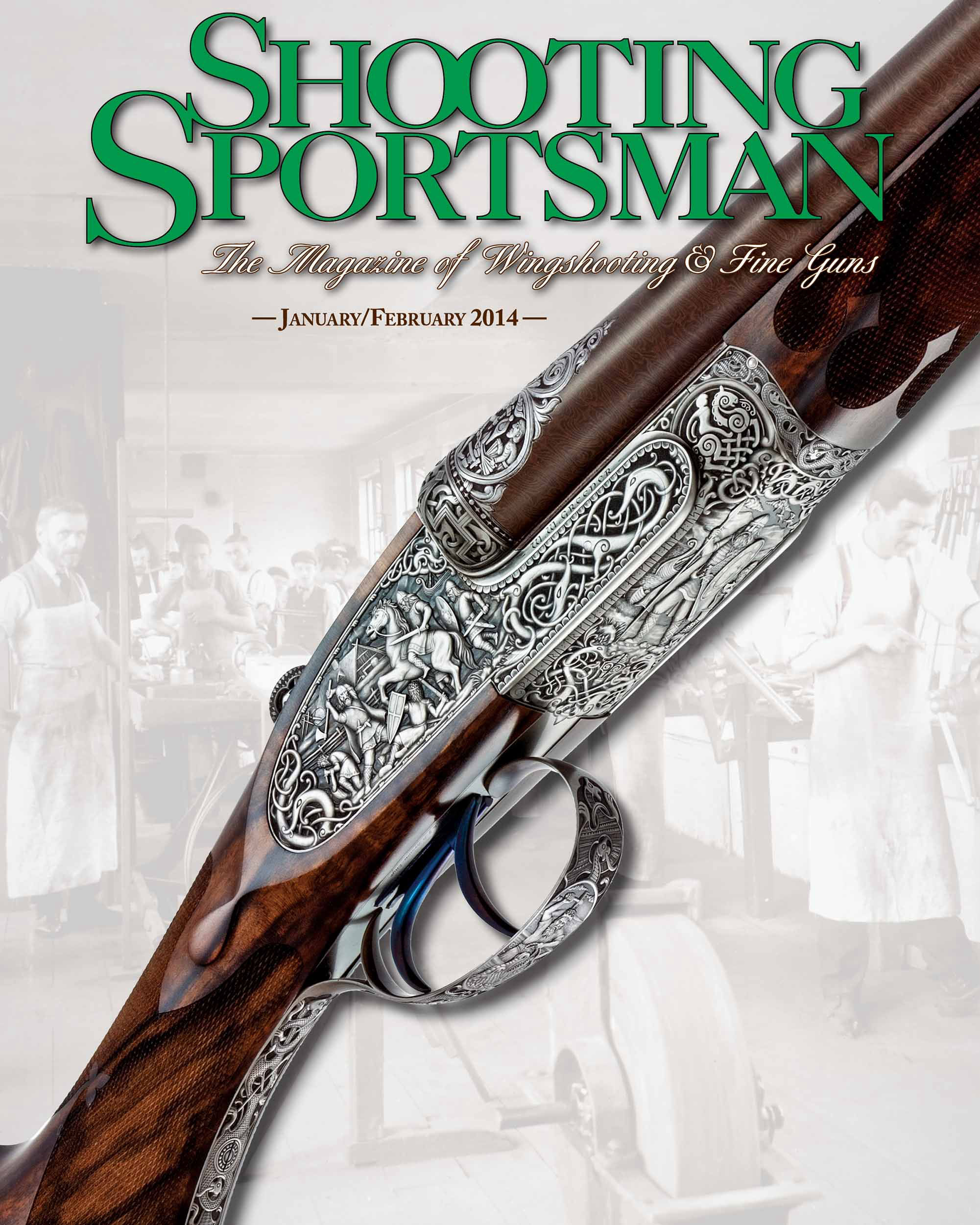 Shooting Sportsman cover featuring the W.W.Greener Viking Gun by Matthew Brown Photography